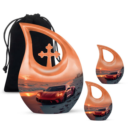 Personalized Car Cremation Urn for Human Ashes - 10-inch, 200 cu in - Yatskia