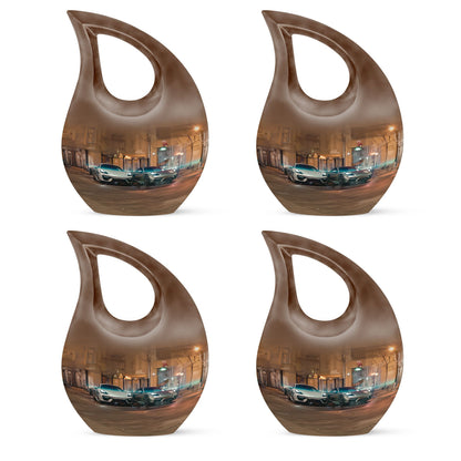 10 Inch Car Urn with Cross Drop design, 