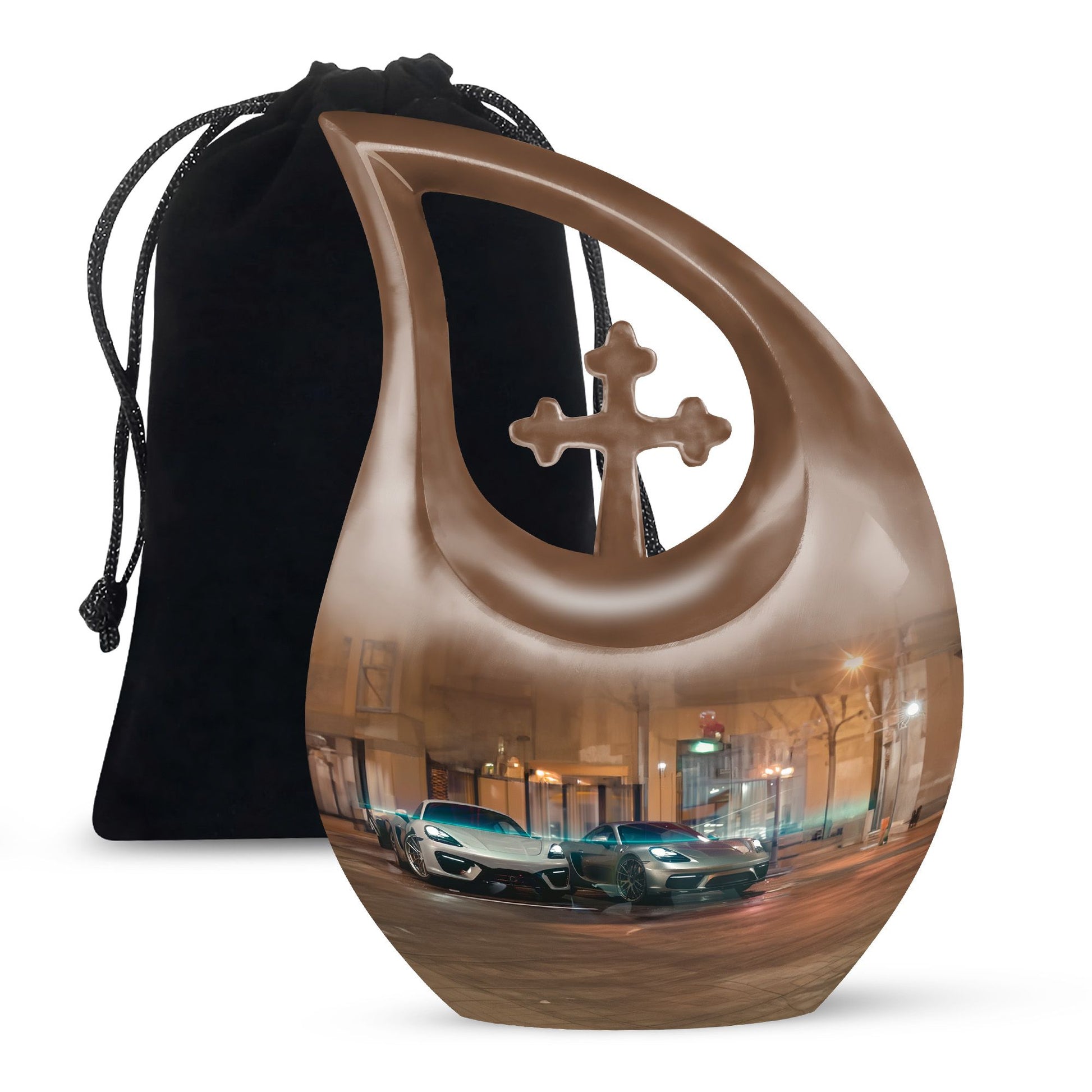 Car Theme Large Urn 10 Inch
