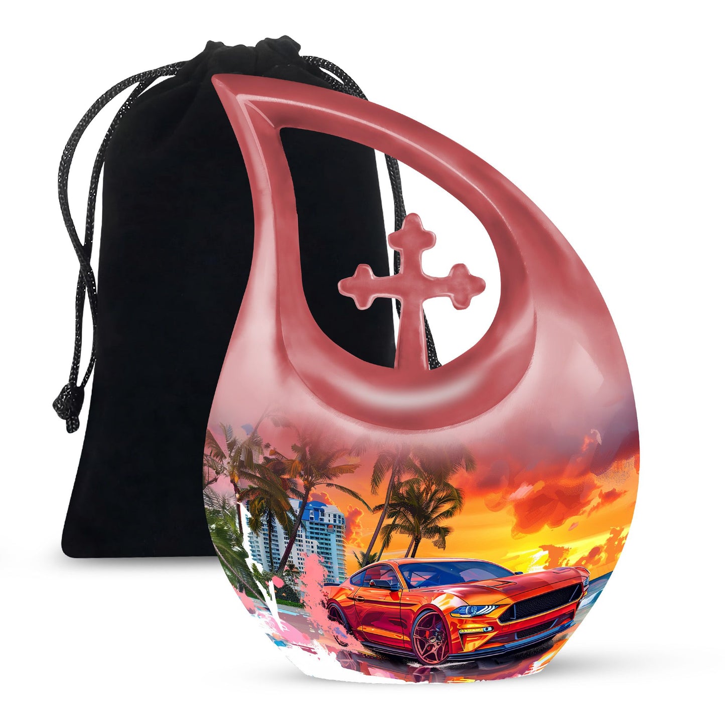 Personalized Religious Cremation Urn for Human Ashes - 10-inch, 200 cu in - Yatskia