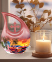 10 inch Car Themed Aluminium Cremation Urn