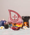 10 inch Car Themed Aluminium Cremation Urn