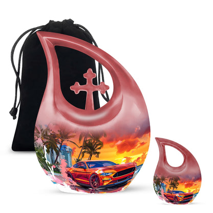 Personalized Religious Cremation Urn for Human Ashes - 10-inch, 200 cu in - Yatskia