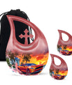 10 inch Car Themed Aluminium Cremation Urn