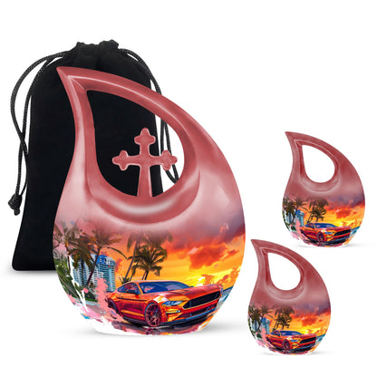 Personalized Religious Cremation Urn for Human Ashes - 10-inch, 200 cu in - Yatskia