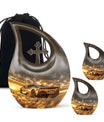 Car Theme Large Urn With 2 Keepsake Urn