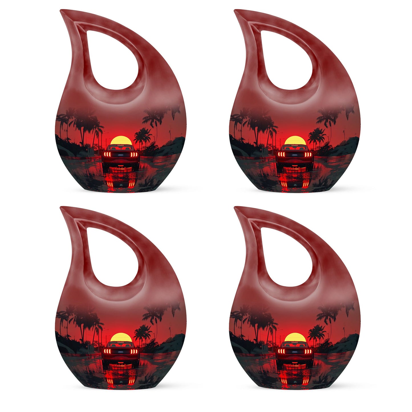 Car Theme 3 Inch Keepsake Pack of 4