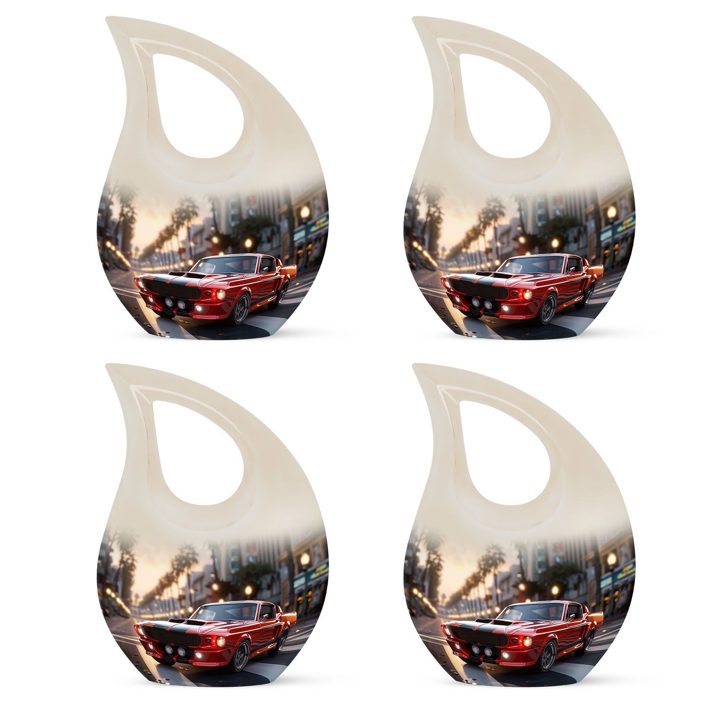 Car Theme 3 Inch Keepsake Pack of 4