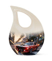 10 inch Car Themed Cross Drop Design Large Urn