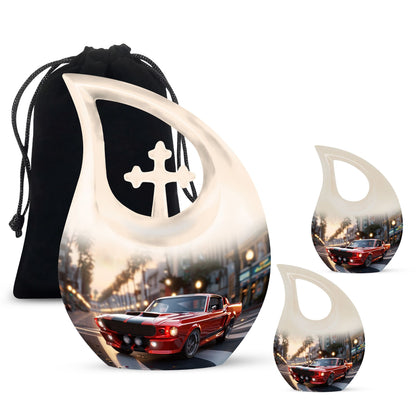 Personalized Car Cremation Urn for Human Ashes - 10-inch, 200 cu in - Yatskia