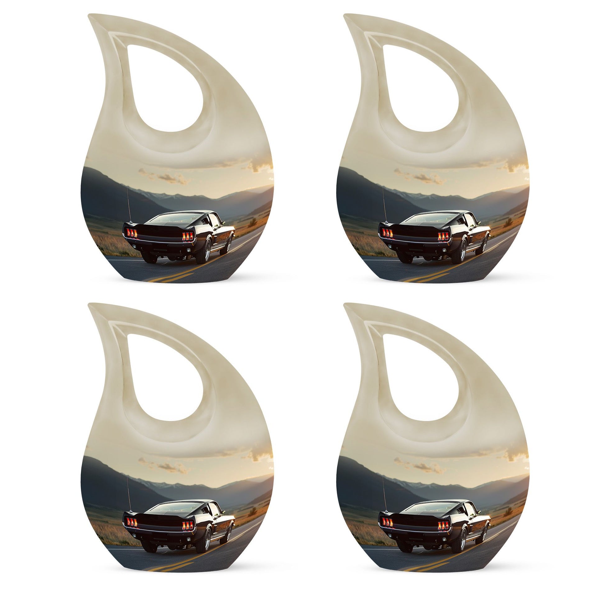 Car Theme 3 Inch Keepsake Pack of 4