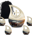 Car Theme Large Urn With 4 Keepsake Urn