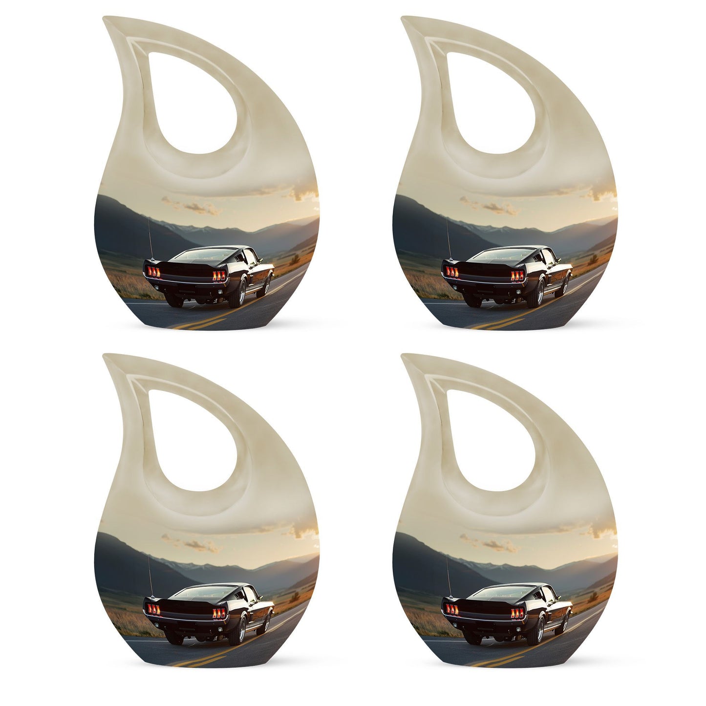 Affordable 10-inch Deer Urn with Cross Drop design