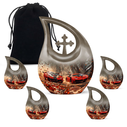 Personalized Car Cremation Urn for Human Ashes - 10-inch, 200 cu in - Yatskia