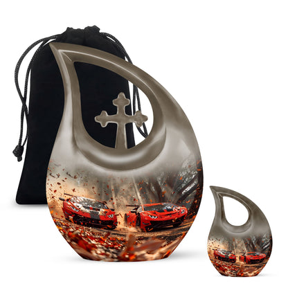 Personalized Car Cremation Urn for Human Ashes - 10-inch, 200 cu in - Yatskia