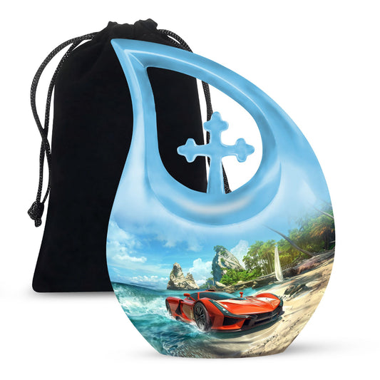 10-inch Car-themed Modern Urn