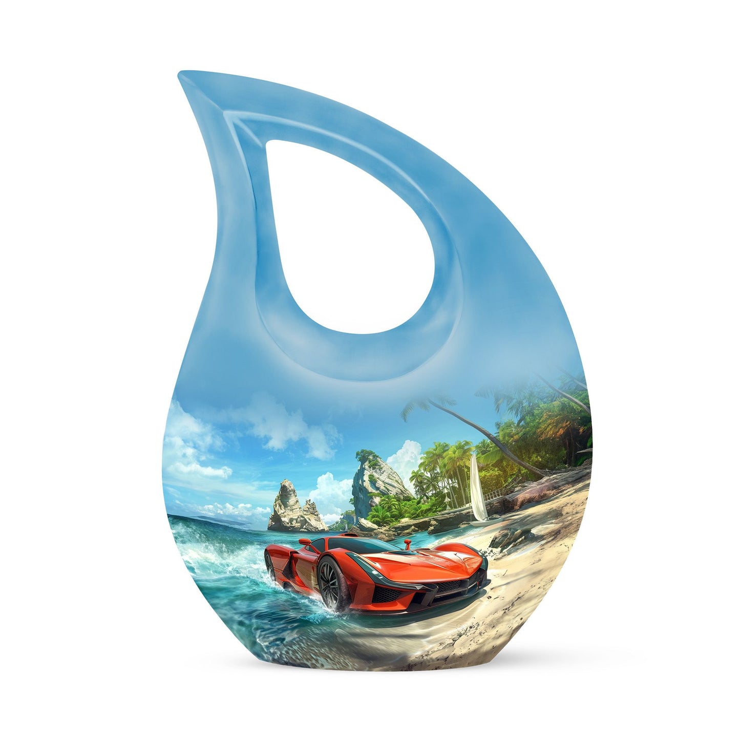 10-inch Car-themed Modern Urn