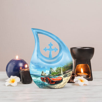 10-inch Car-themed Modern Urn