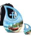 Car Theme Large Urn With 1 Keepsake Urn
