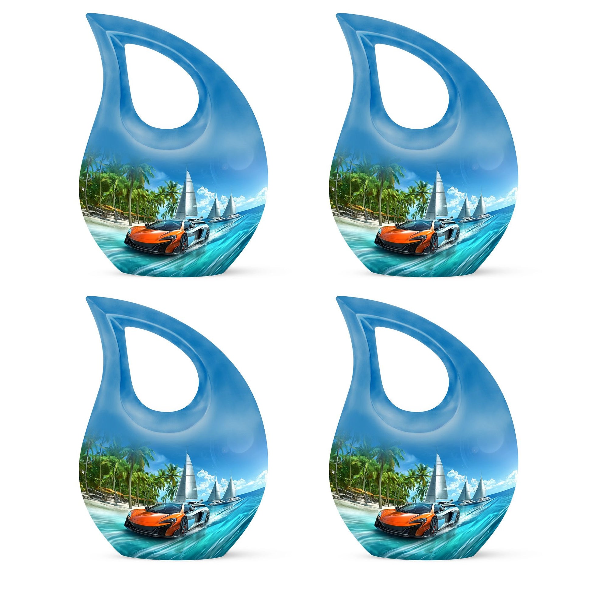 Car Theme 3 Inch Keepsake Pack of 4