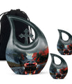 Car Theme Large Urn With 2 Keepsake Urn