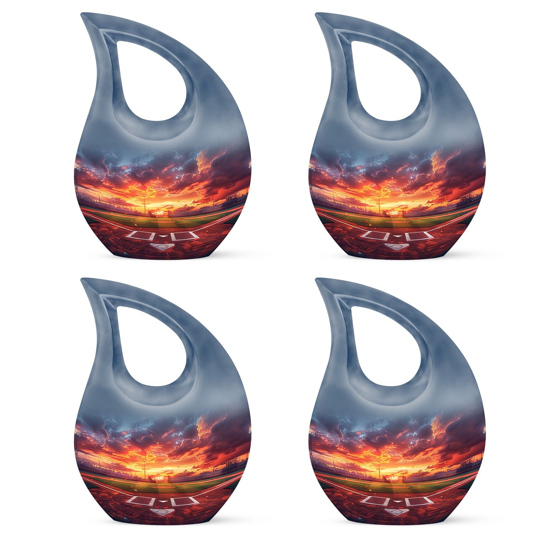 Baseball Theme 3 Inch Keepsake Pack of 4