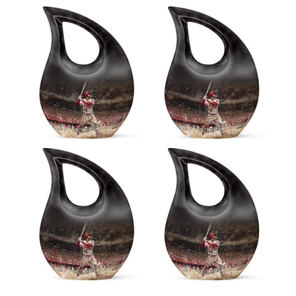 10-inch Baseball Urn, Cross Drop design, 