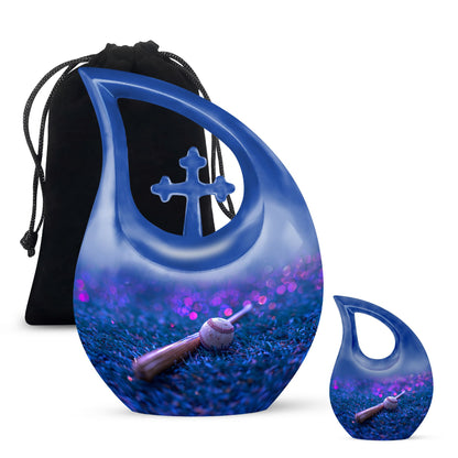 Personalized Baseball Cremation Urn for Human Ashes - 10-inch, 200 cu in - Yatskia