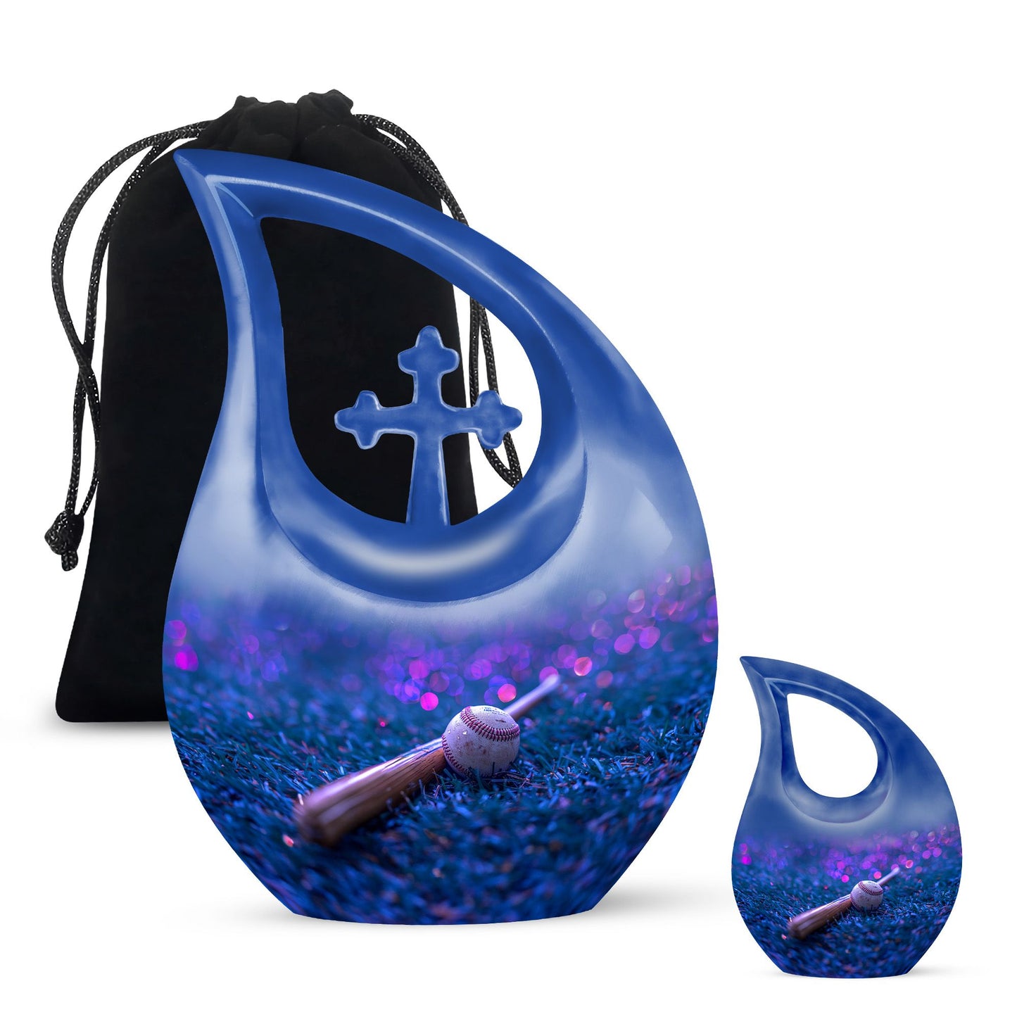 Personalized Baseball Cremation Urn for Human Ashes - 10-inch, 200 cu in - Yatskia