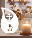 Medium size Baseball urn with Cross Drop design, 