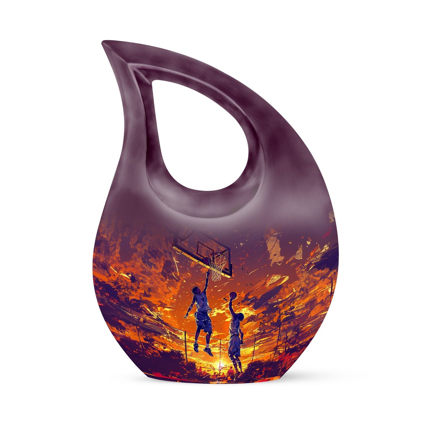 10-inch Basketball Themed Extra Large Memorial Urn