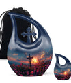Large 10-inch Cross Drop Cremation Urn, 