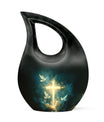 Personalized 10-inch Cross Drop Design cross urn, 