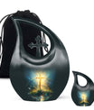 Cross Drop Urn - Large Aluminium Creation Urn For Human Remains