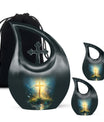 Cross Drop Urn - Large Aluminium Creation Urn For Human Remains