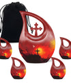Cross Themed Memorial Urn for Mother & Father