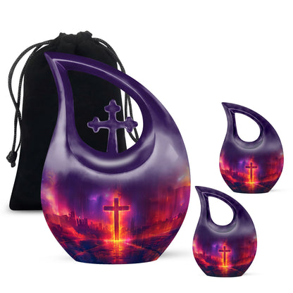 Personalized Religious Cremation Urn for Human Ashes - 10-inch, 200 cu in - Yatskia