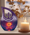 10 Inch Aluminium Cross Drop Cheap Funeral Urn