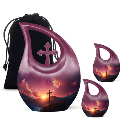 Personalized Religious Memorial Urn for Human Ashes - 10-inch, 200 cu in - Yatskia