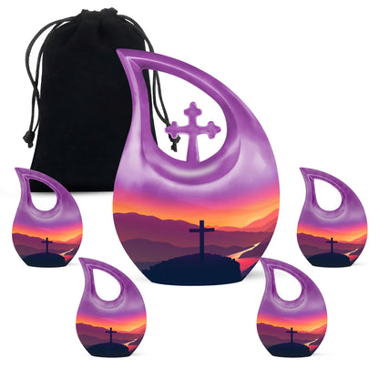 Personalized Religious Cremation Urn for Men - 10-inch, 200 cu in - Yatskia