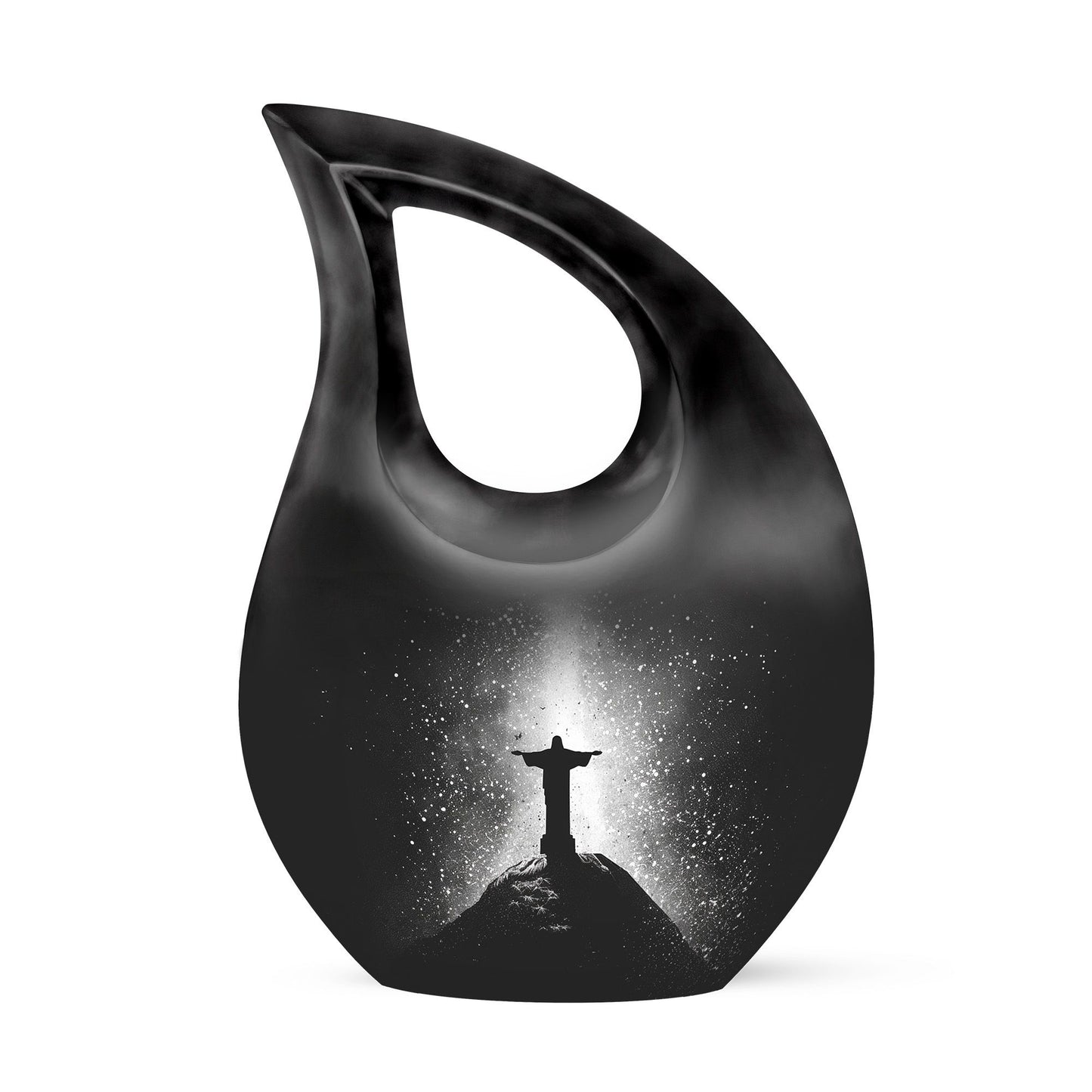 10-inch Aluminium Cross Drop Custom Urn 