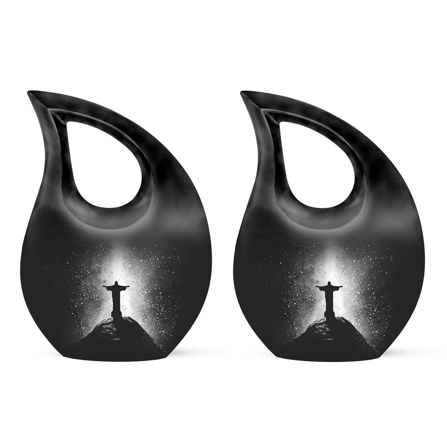 10-inch Aluminium Cross Drop Custom Urn 