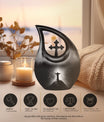 10-inch Aluminium Cross Drop Custom Urn 