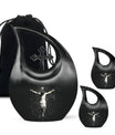 Cross Drop Urn -Large Aluminium Cremation Urn For Human Remains