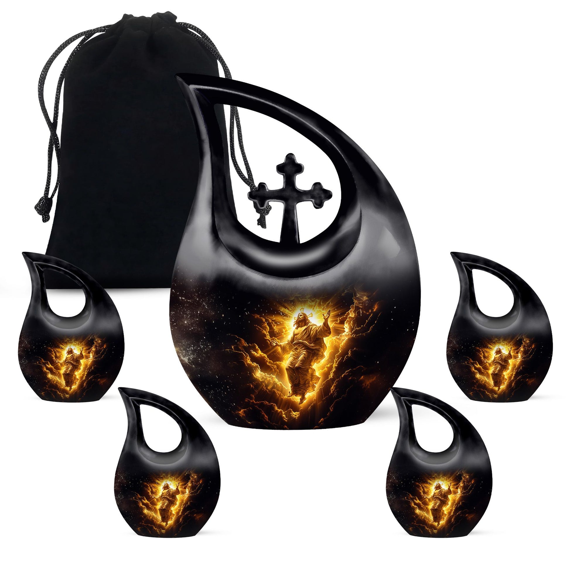 Cross Drop Urn: Affordable Cremation Urn For Human Ashes Remains