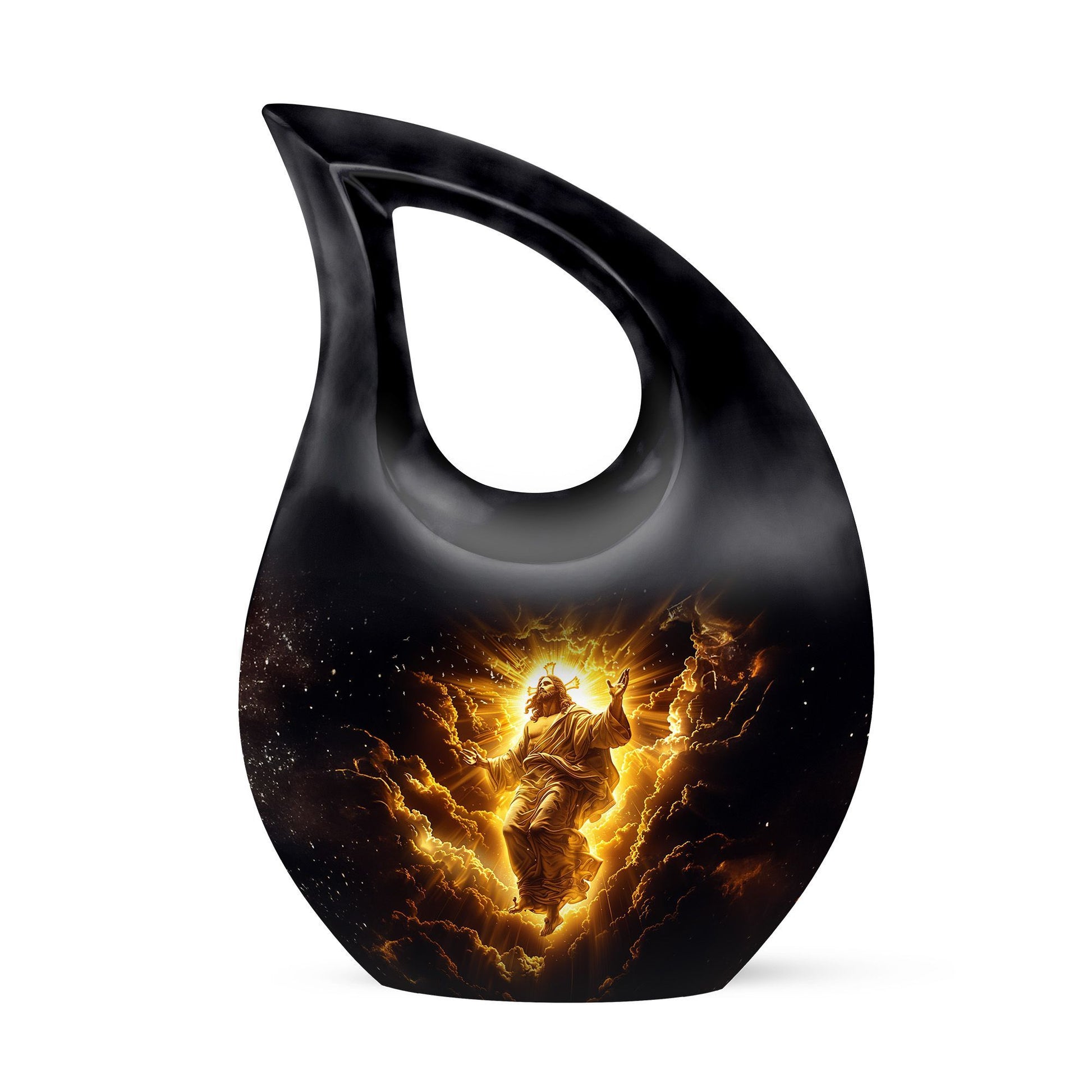 Affordable 10-inch Cross Drop Memorial Urn 