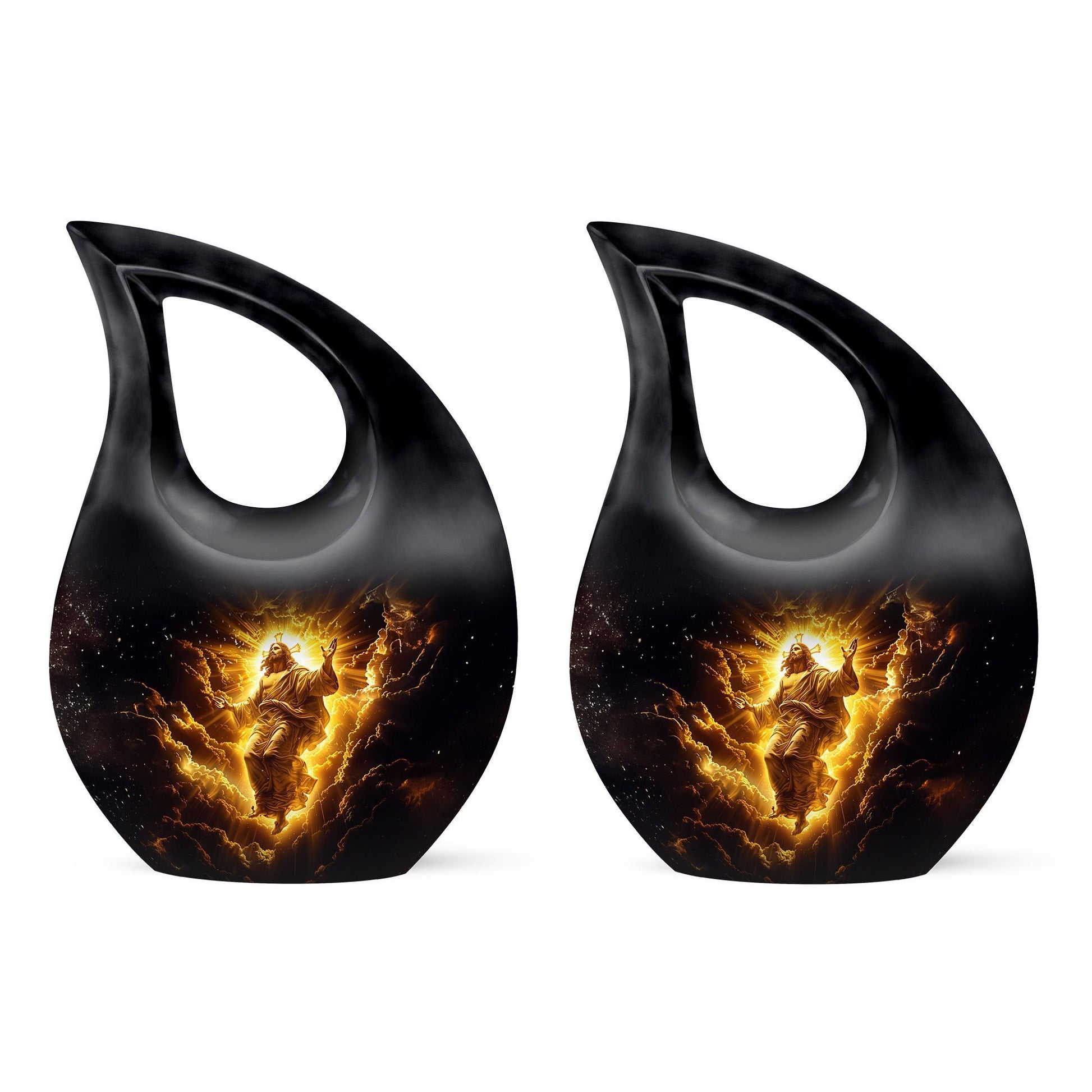 Affordable 10-inch Cross Drop Memorial Urn 