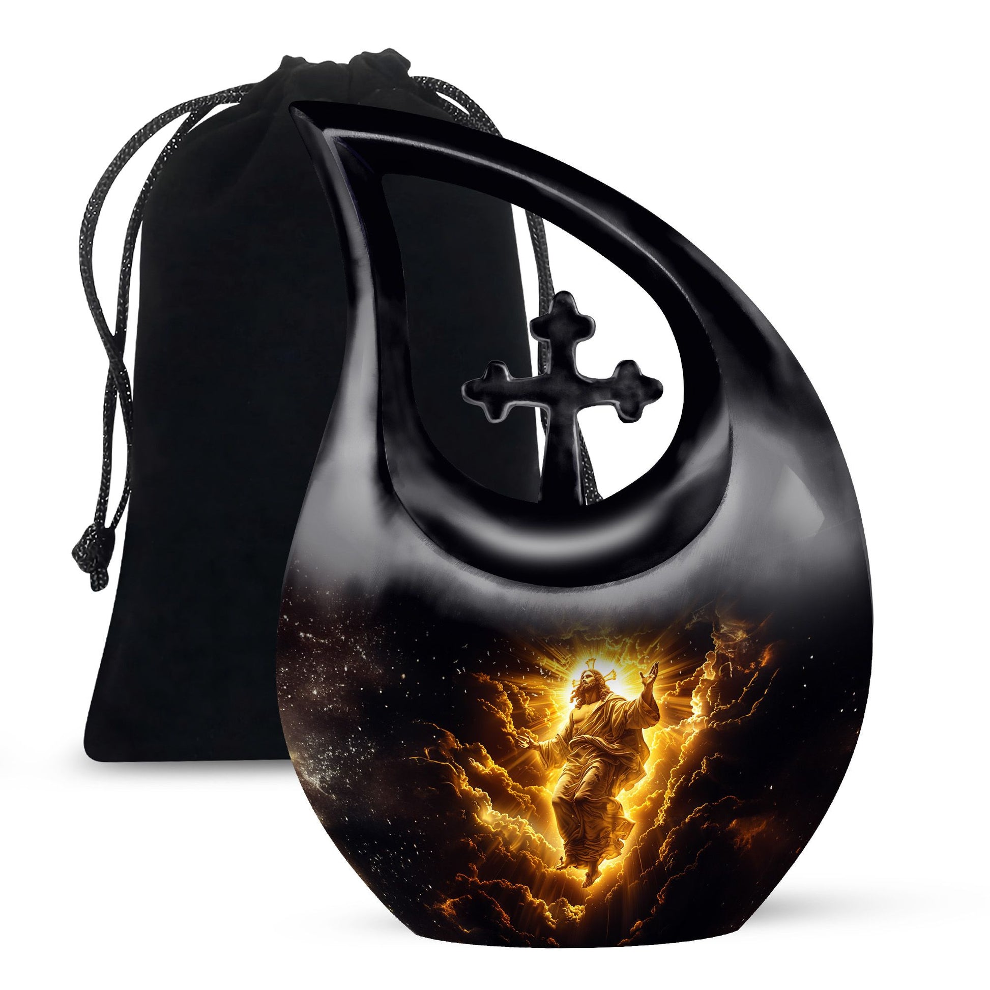 Cross Drop Urn: Affordable Cremation Urn For Human Ashes Remains