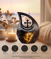 Affordable 10-inch Cross Drop Memorial Urn 