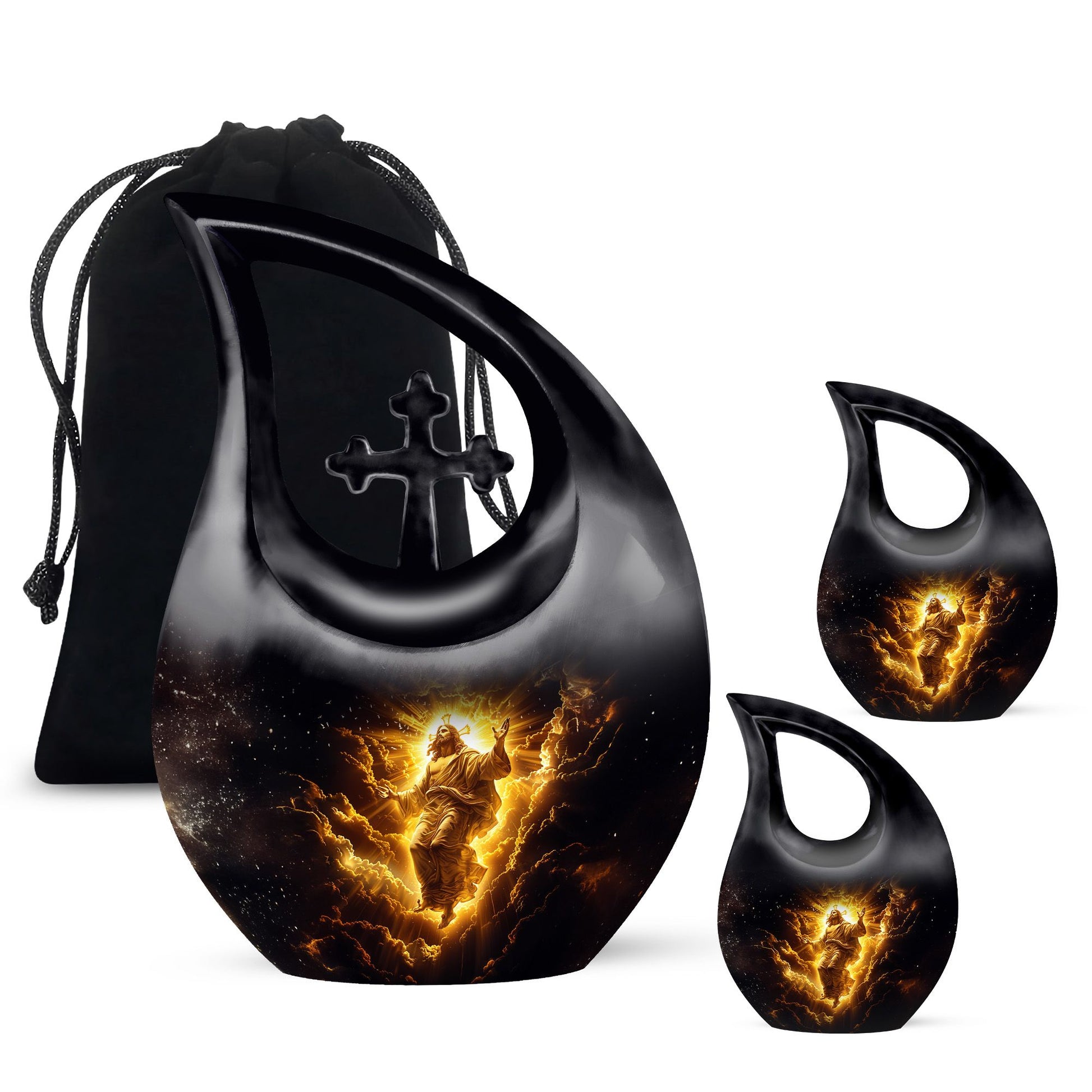 Cross Drop Urn: Affordable Cremation Urn For Human Ashes Remains